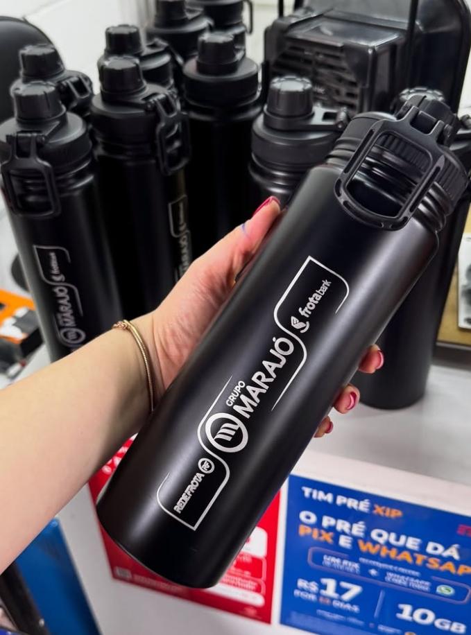 Garrafa Térmica 800ml/personalização a Laser