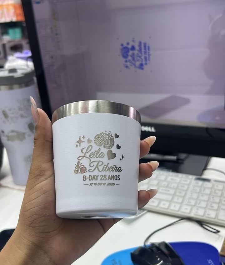 Copo Térmico 250ml /Personalização a Laser